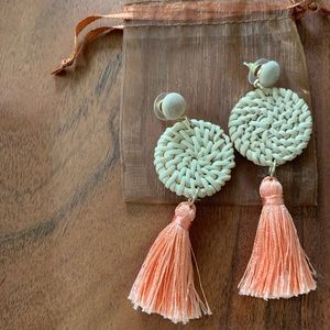 Coral earrings